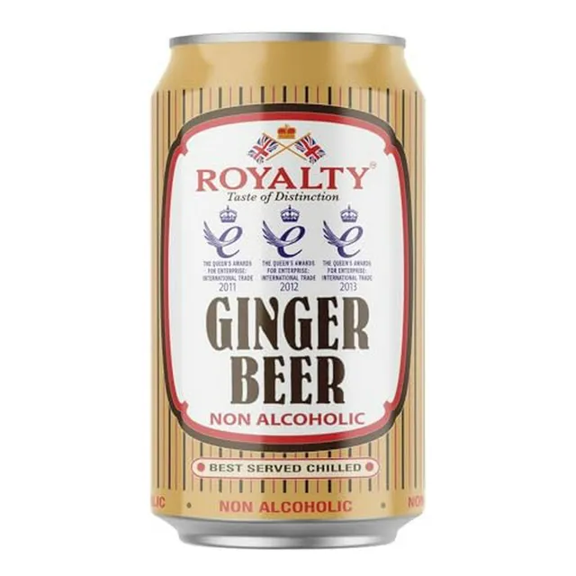 Pack De 24 Latas De Ginger Beer Sin Alcohol Royalty, 11 15 O