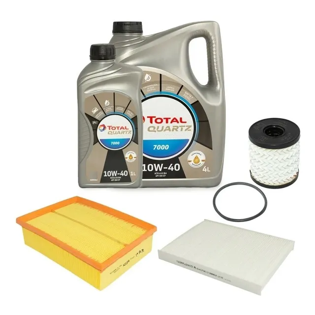 3 Filtros Originales + Aceite Total 5l Citroen C4 2.0 Nafta