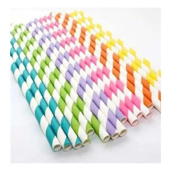 Bombilla Papel Bicolor 6x196mm 1000 Unidades Agua