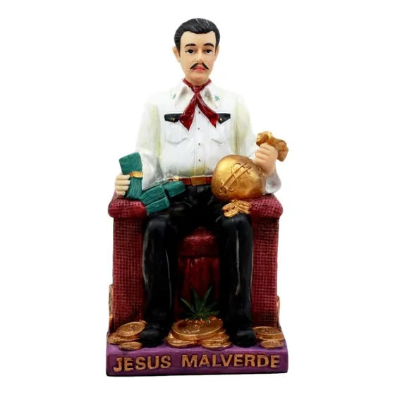 Coleccionables Jesús Malverde Estatua Ángel De Pobres...