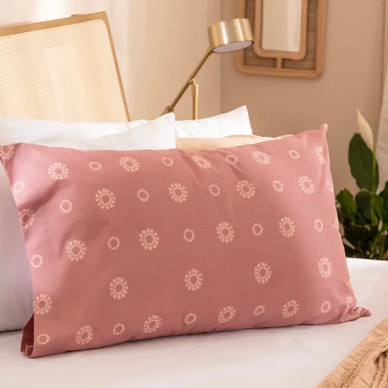 Funda De Almohada Queen Size Estampada Líneas Redondas