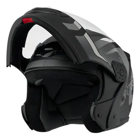 Capacete Robocop Escamoteável Fechado Mixs Gladiator Delta S Cor Cinza fosco Tamanho do capacete 56