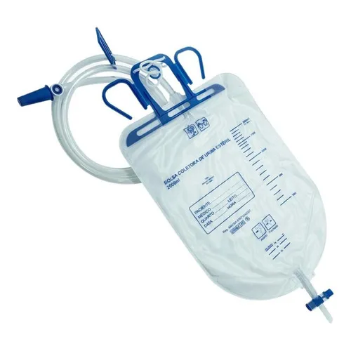 Kit 10 Bolsa Col. Urina Sist Fech. Conector Univ. 2litros