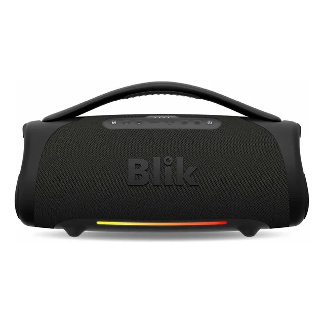 Parlante Bluetooth Portátil Blik Bass400 160w Ipx7 Color Negro