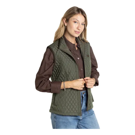 Chaleco Mujer Abrigo Campera Algodon Vestir Liviano Briganti