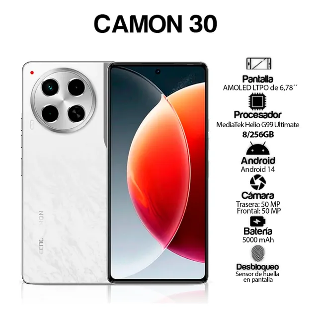 Telefono Celular Tecno Camón 30 8/256gb A Credito