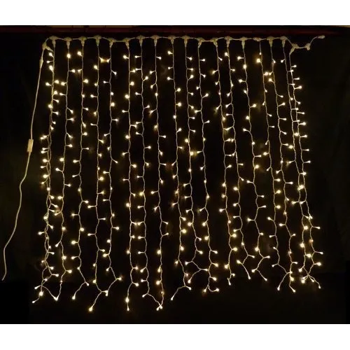 Cortina 600 Leds 2 X 3 Exterior Led Frio Calido Navidad Ip44