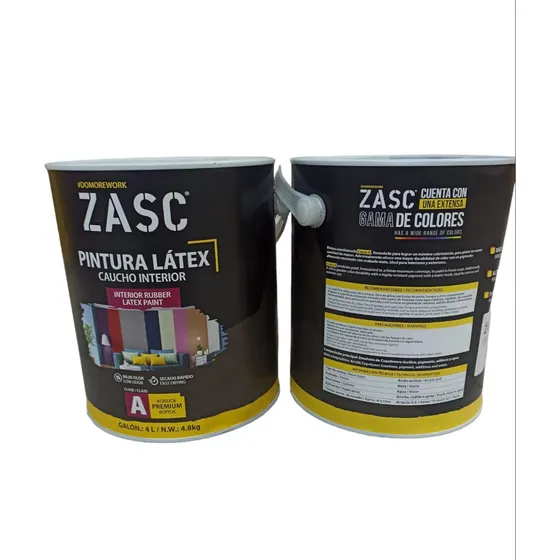 Pintura Caucho Satinado Blanco Clase A