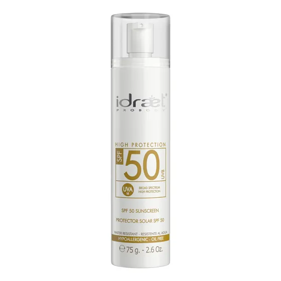 Idraet Proteccion Solar Spf 50 Natural S/color Facial 75 Ml