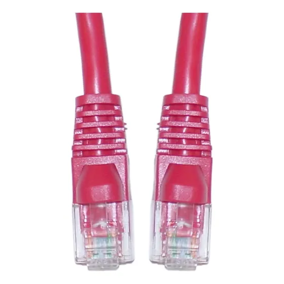 Offex Cable Cruzado Ethernet Rojo Cat5e Arranque Enganche
