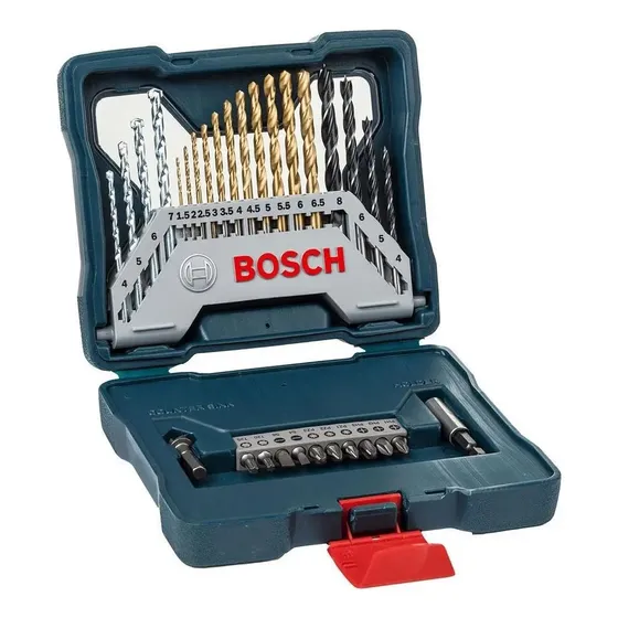 Kit De Brocas Y Puntas De Titanio Bosch X-line 30 Unidades