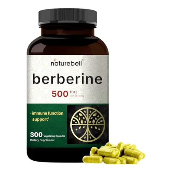 Suplemento De Berberina Naturebell 500 Mg | 300 Vegetales