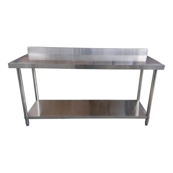 Meson Acero Inoxidable Con Respaldo 180x60x90