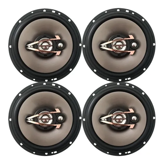 Par De Auto Falante 6 Poleg. Qr-6 80w Rms Hurricane Platino