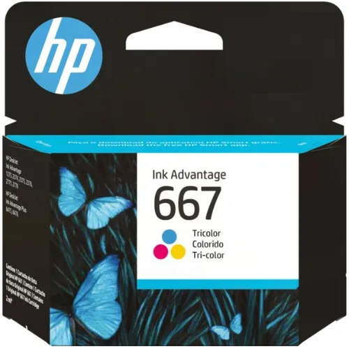 Cartucho De Tinta Hp 667 Tricolor, Nuevo Original En Su Caja