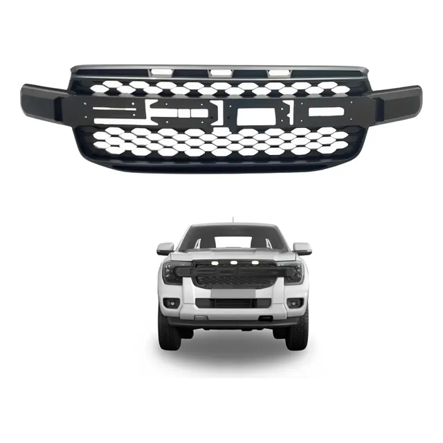 Grade Dianteira Ford Ranger 2024 2025 Modelo Raptor Com Led