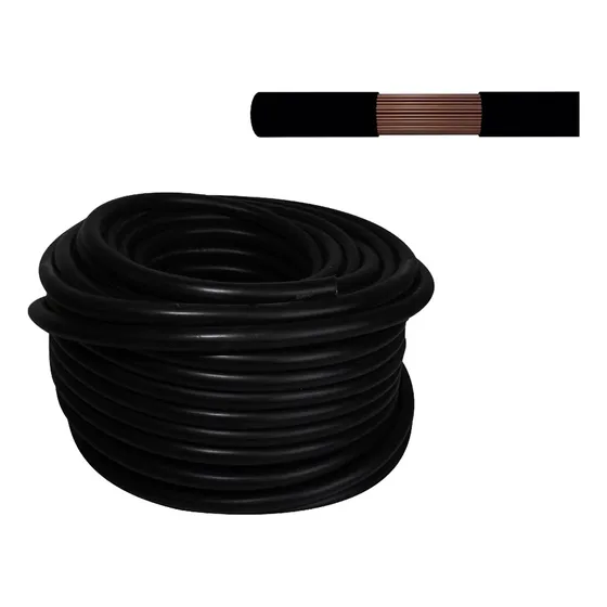 Rollo 100m Cable Portaelectrodo Cal. 2 100% Cobre Cdc