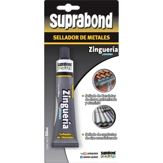 Sellador Suprabond Zinguería 50ml Aluminio