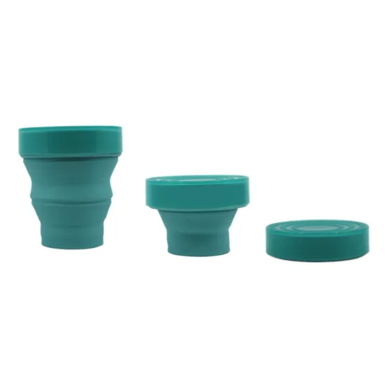Copo Retrátil 400 Ml Ecológico Livre De Bpa Cor Verde Água