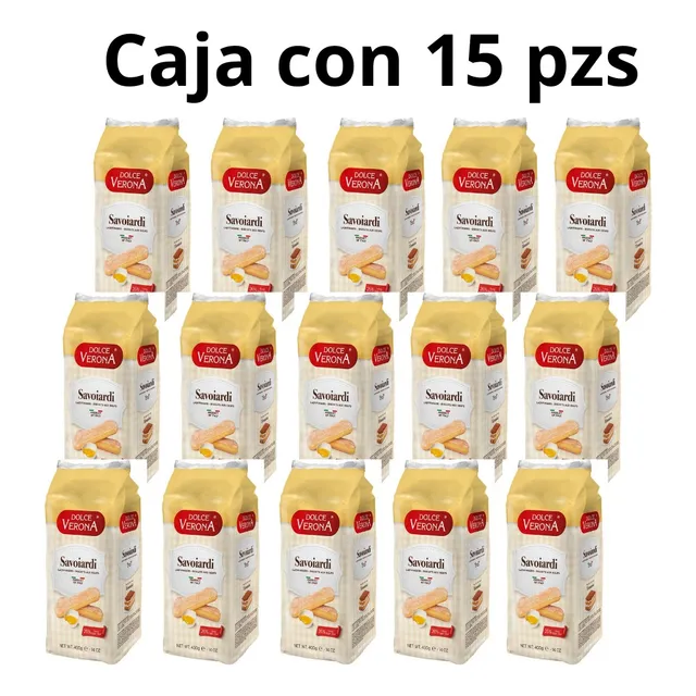 Galleta Savoiardi 15 Pzs De 400gr C/u ( Ladyfingers,soletas)