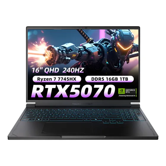 Rtx 5070 Laptop Gamer R7 7745hx Thunderobot Rs16 16g 1tb Qhd