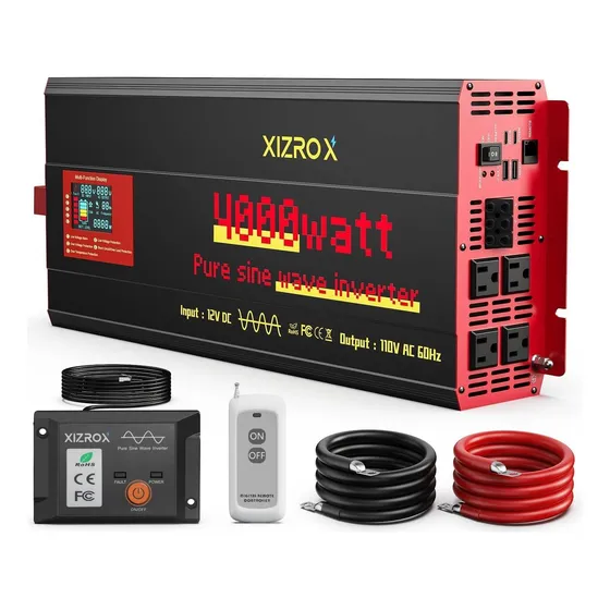 Inversor De Onda Sinusoidal De 4000w, 12v Dc A Ac, Inversor