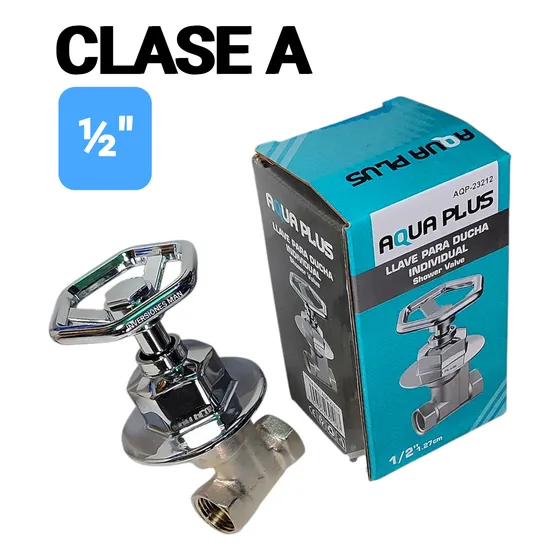 Llave Cromada Para Regadera Ducha 1/2 PuLG Npt Clase A