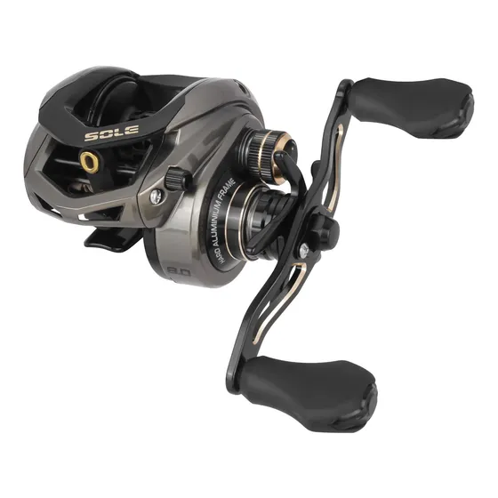 Carretilha Saint Sole Hd Pesqueiro Esquerda Pesca Pesada Cor Cinza Lado da manivela Esquerdo