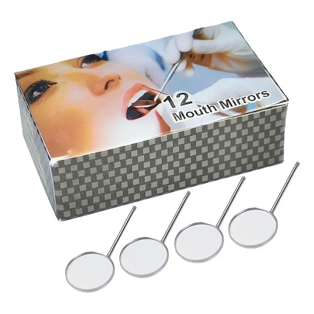 Espelho Bucal Odonto Plano Normal N.5 Autoclavel 1 Cx 12 Uni