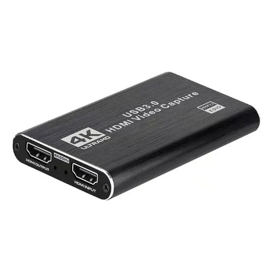 Capturador De Áudio E Vídeo Mic Hdmi, 4k Ultra Hd Usb 3.0