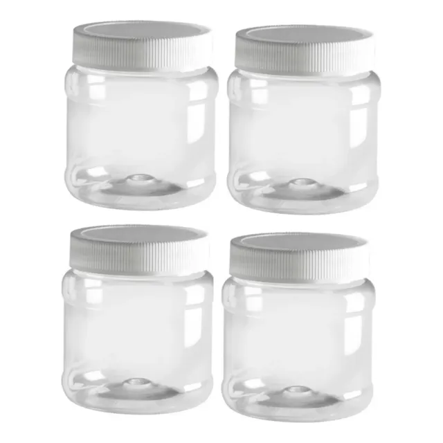 Envase Bote Tarro Frasco Plástico Con Tapa 250ml 40piezas