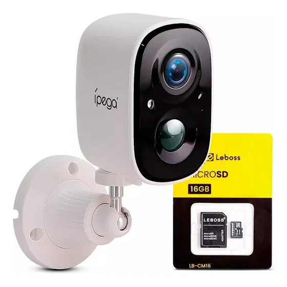 Camera De Segurança Ip Fhd Visão Noturna Sem Fio Com Bateria