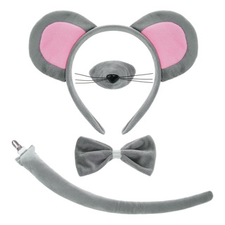 Dxhycc Juego De Accesorios Para Disfraz De Ratón, Diadema Co Dxhycc Juego De Accesorios Para Disfraz De Ratón, Diadema Co