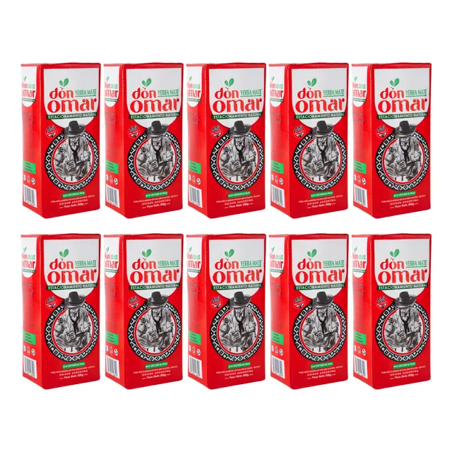 Yerba Mate Don Omar Sin Tacc 500 Gr. X 10
