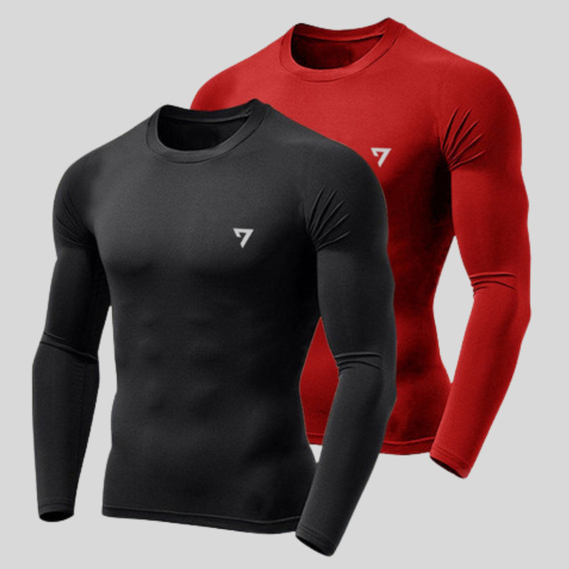 Kit 2 Camisetas Térmicas Masculina Segunda Pele Camisa Uv50 Kit 2 Camisetas Térmicas Masculina Segunda Pele Camisa Uv50