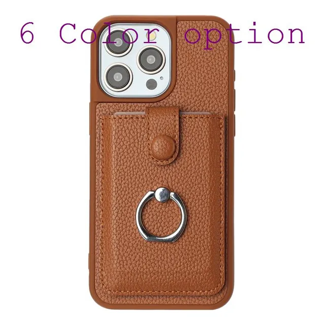 Capa De Couro Com Blocos Rfid Para Samsung S24/s24 Fe/s24 Pl