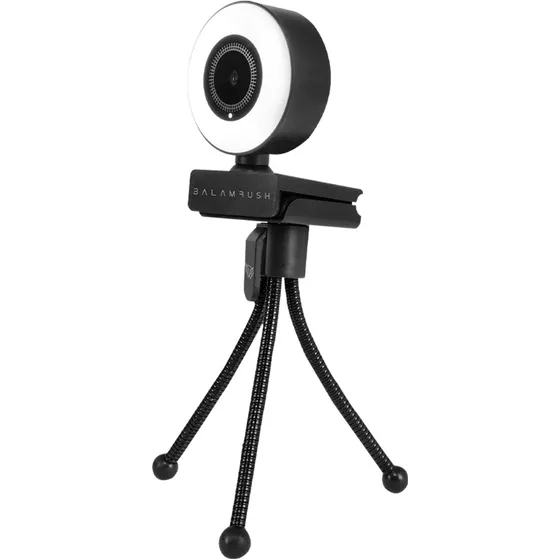 Camara Web Balam Rush Cw750 Led 1080p Full Hd Microfono Color Negro