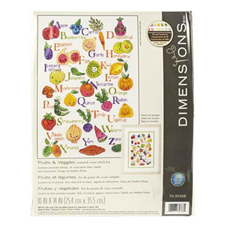 Dimensions Fruits & Veggies Kit De Punto De Cruz Para Dimensions Fruits & Veggies Kit De Punto De Cruz Para