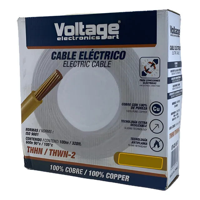 Cable Electrico Numero 12 Thhn/thwn 100% Cobre