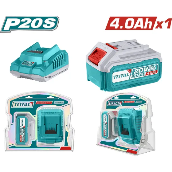 Bateria Y Cargador Total 4.0ah 20v