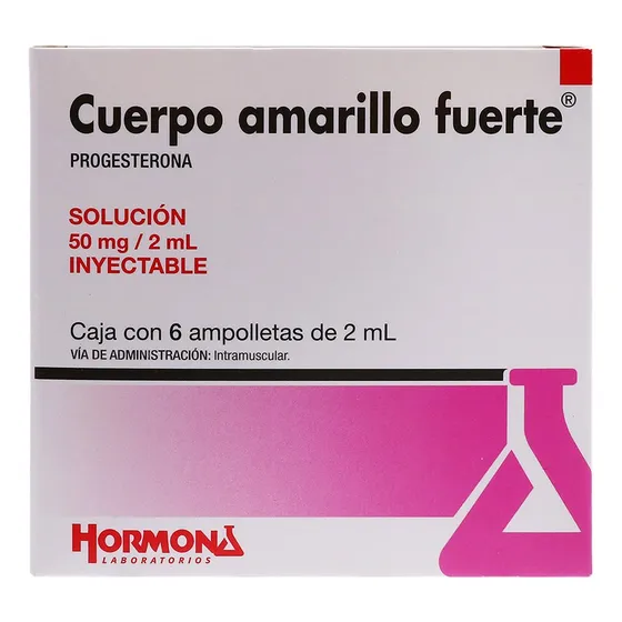 Progesterona Cuerpo Amarillo Fuertesolucion Inyectable