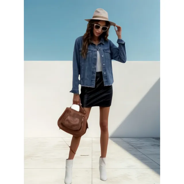 Casaca Jeans Michael Kors Original Para Mujer En Liquidación