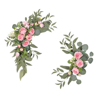 Decoración De Pared De Flores De Bienvenida De Boda Simulada Decoración De Pared De Flores De Bienvenida De Boda Simulada