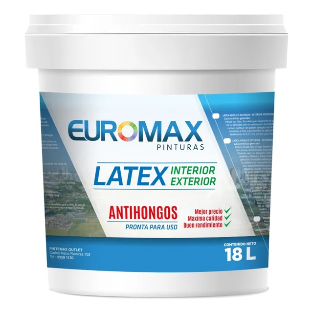 Pintura Latex Interior - Exterior Antihongos  18lts