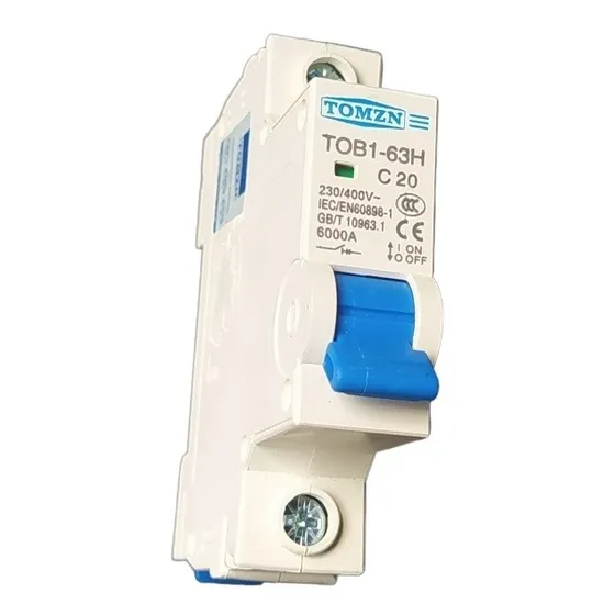 Termomagnético 20a Breaker 1x20a Riel Din 1 Polo Interruptor