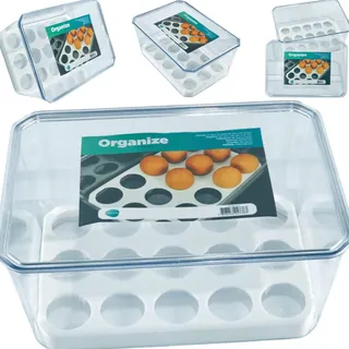 Organizador Porta Ovos Para Geladeira Com Tampa 30 Ovos Organizador Porta Ovos Para Geladeira Com Tampa 30 Ovos