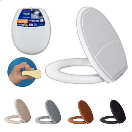 Assento Sanitário Almofadado Para Celite Deca Incepa Oval Assento Sanitário Almofadado Para Celite Deca Incepa Oval