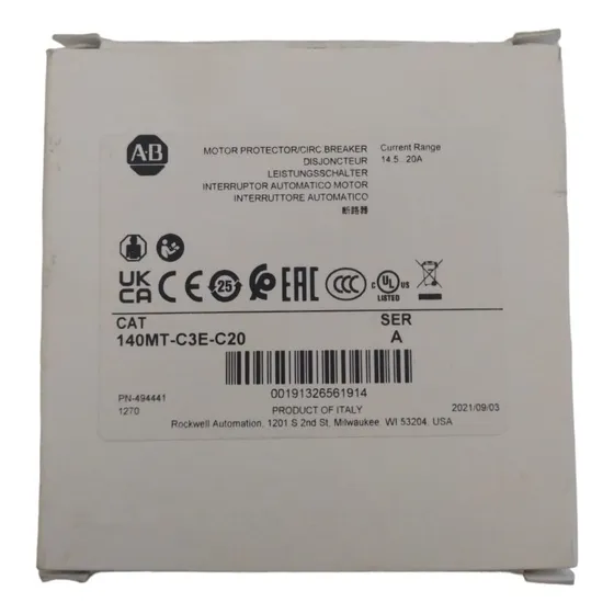 Allen-bradley 140mt-c3e-c20 Guarda Motor Ser A