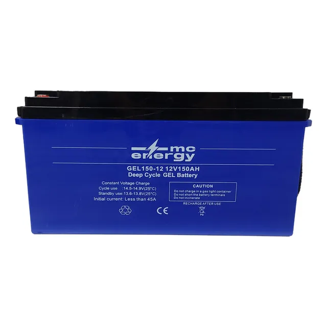 Bateria De Gel 12v 150ah Mc Energy Agm Ciclo Profundo