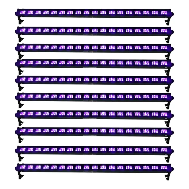 Barra Uv Led 18 Hyper Leds 5w Ultravioleta Luz Negra 10 Pz
